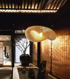 Suspension Bambou Tressé – Design Naturel Méditerranéen — Casa Volterra
